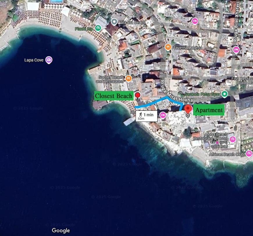 The Hill Sea View Apartment Sarandë Exterior foto